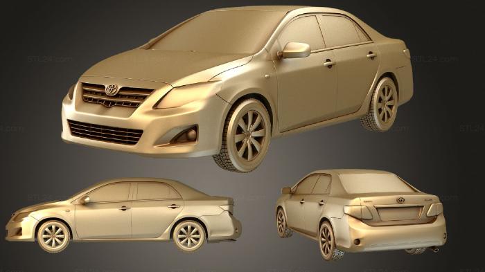 Vehicles (Toyota Corolla 2010, CARS_3619) 3D models for cnc
